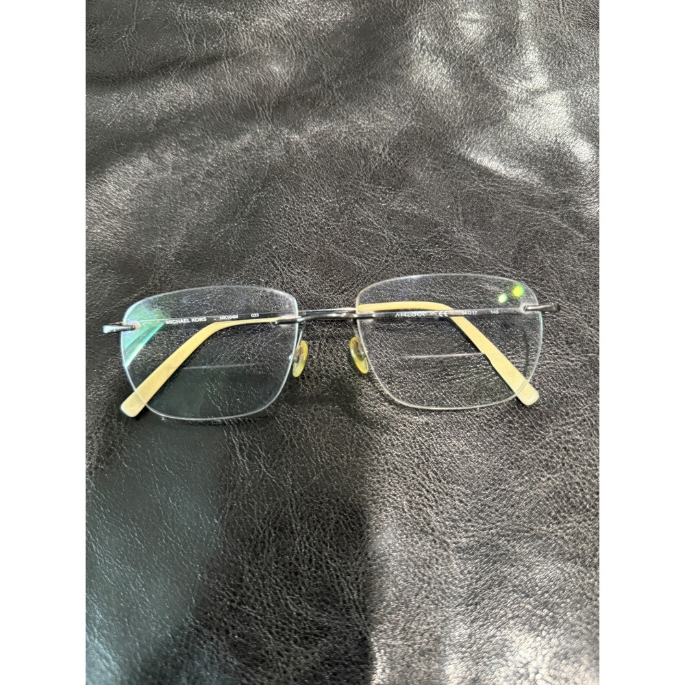 Michael Kors ALRLOCK MK164M Eyeglasses Rimless Silver Tone frame only 54 17‎ 145